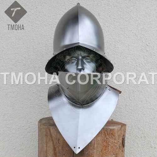 Medieval Armor Helmet Helmet Knight Helmet Crusader Helmet Ancient Helmet Spanish Kettle hat 15th century AH0434