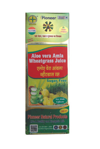 Aloe Vera Amla Wheatgrass Juice