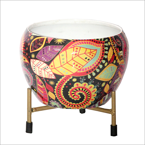 Multicolor Apple Tabletop Meena Pots
