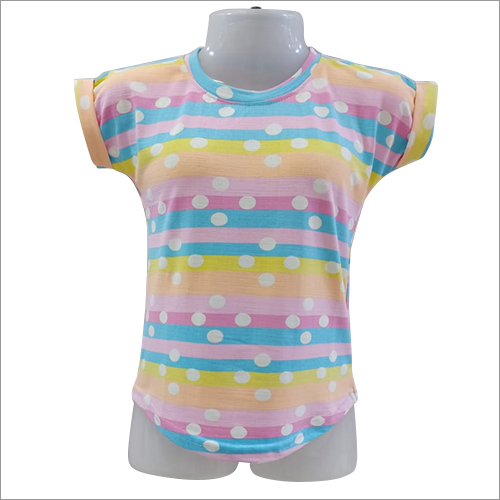 Girl Printed Half Sleeve T-Shirt