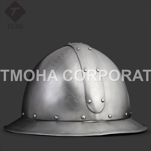 Medieval Armor Helmet Helmet Knight Helmet Crusader Helmet Ancient Helmet Kettle Hat with Reinforcement II AH0438