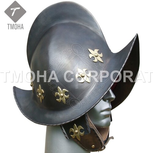 Medieval Armor Helmet Helmet Knight Helmet Crusader Helmet Ancient Helmet Morion Fleur de lis AH0450