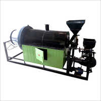 Industrial Automatic Roaster Machine - Food-grade Iron & Stainless Steel, Green-black Color, 1 Year Warranty, User-friendly Manual & Automated Controls
