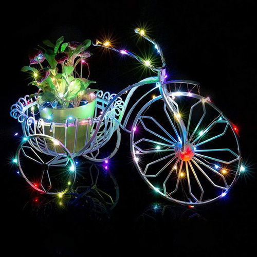 Customize 10 Mtr Copper String Plug Operated Portable Decorative Fairy Light - Multi Color