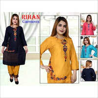 Ladies Stitched Kurtis With Pant