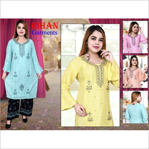 Ladies Designer Kurti With Palazzo