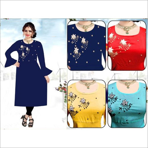 Washable Ladies Cotton Kurtis With Palazzo