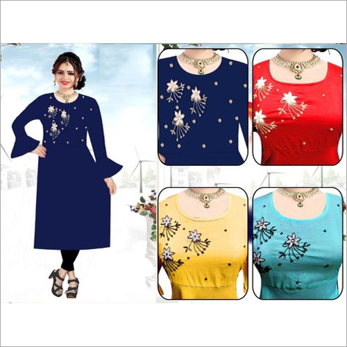 Ladies Cotton Kurtis With Palazzo