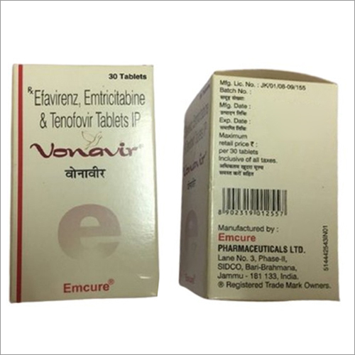 Efavirenz Emtricitabine And Tenofovir Tablets IP