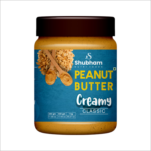 Creamy Classic Peanut Butter - Unsalted, 205 Kcal per Serve | Available in 340g, 500g, 1Kg - Packed in Bottles, Lower Fat & Sugar Content