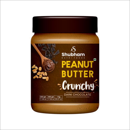 Crunchy Dark Chocolate Peanut Butter - Jar, 350gm | Flavor: Original, Milk Type: Raw Milk, Smooth Texture, Allergen Information: Peanuts & Soya