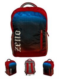 Zeno School Backpack- Red and Blue