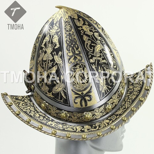 Medieval Armor Helmet Helmet Knight Helmet Crusader Helmet Ancient Helmet Milanese Morion Cabasset Museum Replica AH0452