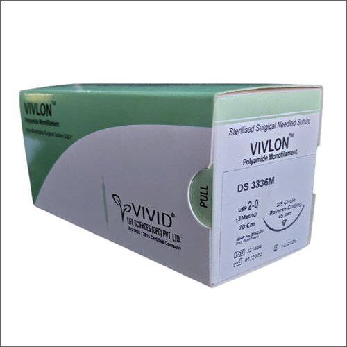 Vivlon Polyamide Monofilament Sterilised Surgical Needle Suture By VIVID LIFE SCIENCES (OPC) PRIVATE LIMITED