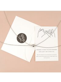 2 In 1 Duo Pendant Locket - Alloy Material, Adjustable Size, 20 Grams | Romantic Necklace For Anniversary, Engagement, Gift, Party, Wedding