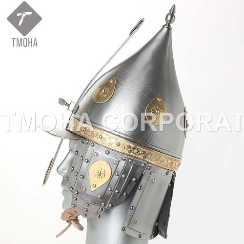 Medieval Armor Helmet Knight Helmet Crusader Helmet Ancient Helmet Lobster-tailed pot helmet Germany 2nd half of 16th AH0493