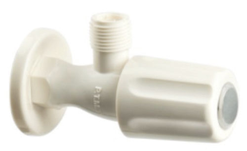 Ptmt Angle Cock Pvc White