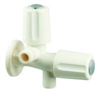 Ptmt Angle Cock Pvc White