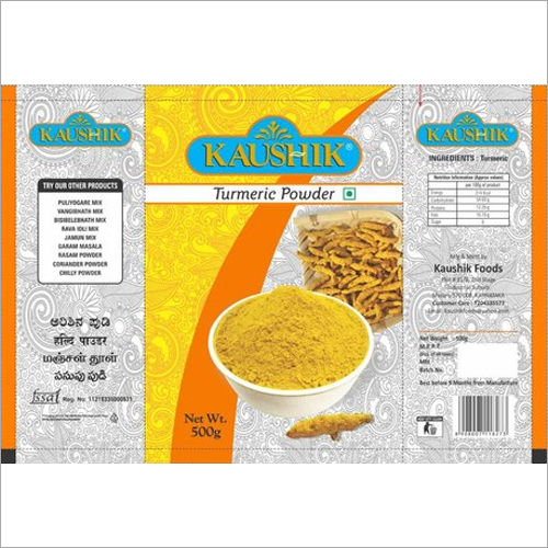 Kaushik Turmeric Powder Packaging Pouch