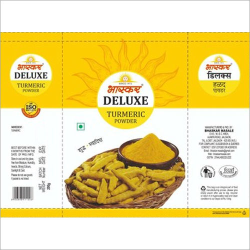 200gm Bhaskar Turmeric Powder Printed Packaging Pouch