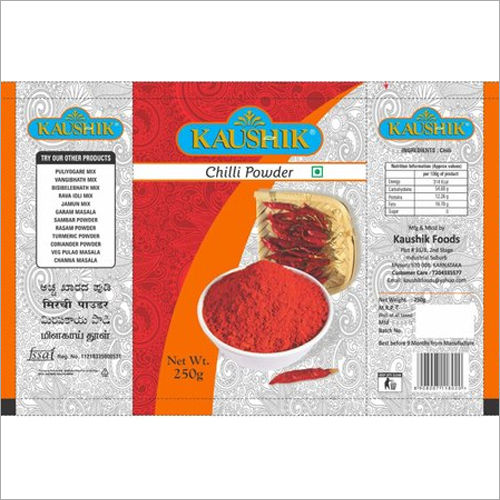 250g Kaushik Chilli Powder Printed Packaging Pouch