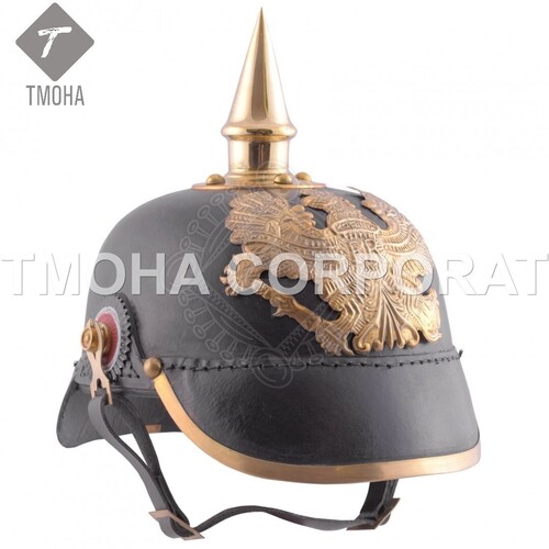 Medieval Armor Helmet Ancient Helmet Prussian Pickelhaube 1889 leather AH0501