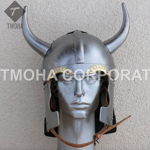 Iron Medieval Armor Helmet Knight Helmet Crusader Helmet Ancient Helmet Fantasy Viking Helmet With Brass Eyebrows Ah0513