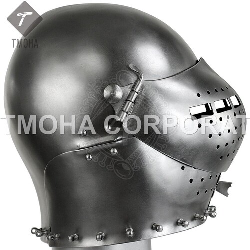 Medieval Armor Helmet Knight Helmet Crusader Helmet Ancient Helmet German close helmet Mantelhelm about 1560 AH0545