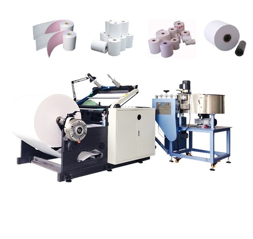 Till paper slitting and rewinding machine