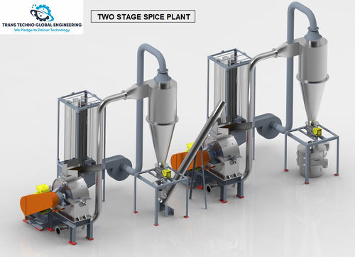 Two Stage Automatic Spices Grinding And Blending System