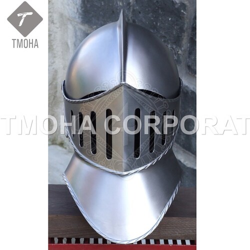 Medieval Armor Helmet Knight Helmet Crusader Helmet Ancient Helmet Closed Burgeonet Brescia museum replica AH0556