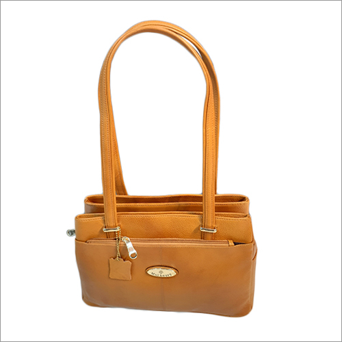 Ladies Mustard Leather Handbag