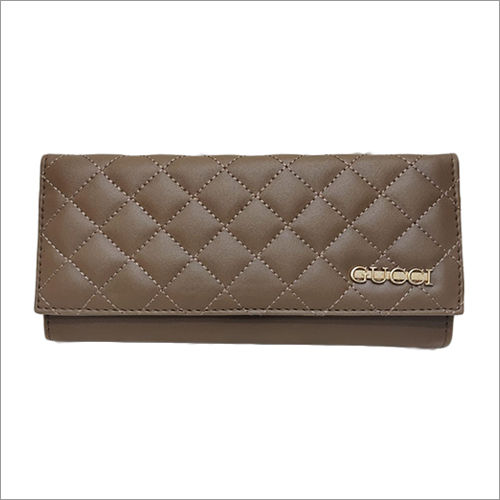 Grey Soft Leather Ladies Wallet