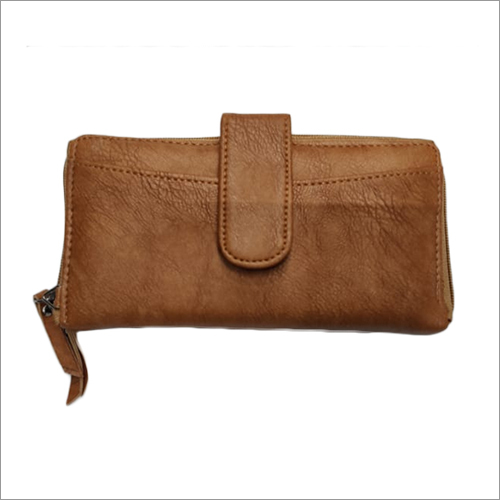 Brown Leather Ladies Wallet
