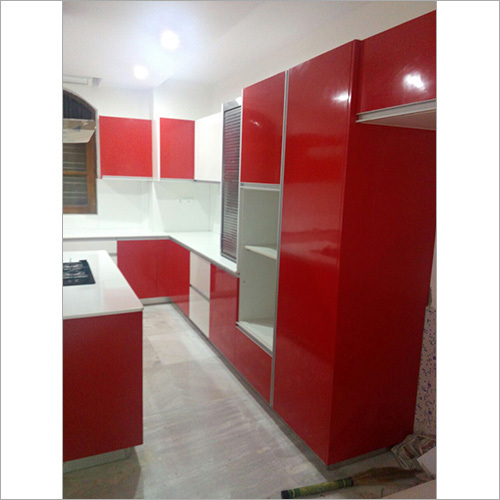 Red And White Kitchen Made With Hdhmr