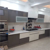 Handleless Grey And White Kitchen Made With Hdhmr