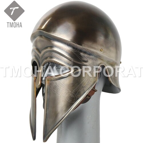 Medieval Armor Helmet Knight Helmet Crusader Helmet Ancient Helmet Corinthian helmet with three-part-crest AH0571