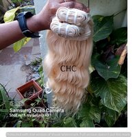 Remy Indian Temple Premium Platinum Blonde Hair