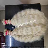 Remy Indian Temple Premium Platinum Blonde Hair