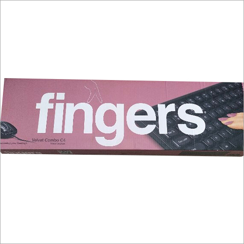 Fingers Keyboard - ABS Material , Black Color, Versatile for Office and Home | Perfect for Laptop Use, Ergonomic Layout, Responsive Keys
