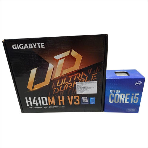 Black Gigabyte Motherboard Intel Processor