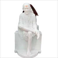 Marble Sai Baba Statue - High Quality White Marble , Handmade Polished Finish, Easy To Clean & Eco-friendly