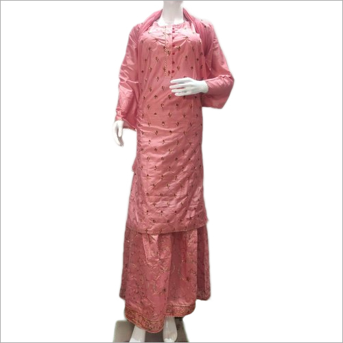 Designer Sharara Silk Suit