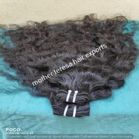 One Donor Soft Hair.south Indian Hot Selling Temple Human Hair Weaving.best Selling Hair