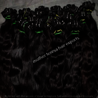 One Donor Soft Hair.south Indian Hot Selling Temple Human Hair Weaving.best Selling Hair