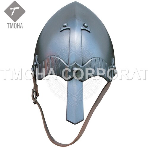Medieval Armor Helmet Knight Helmet Crusader Helmet Ancient Helmet Norman helmet with scale aventail AH0591