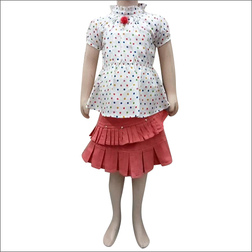 Girls Cotton Skirt And Top