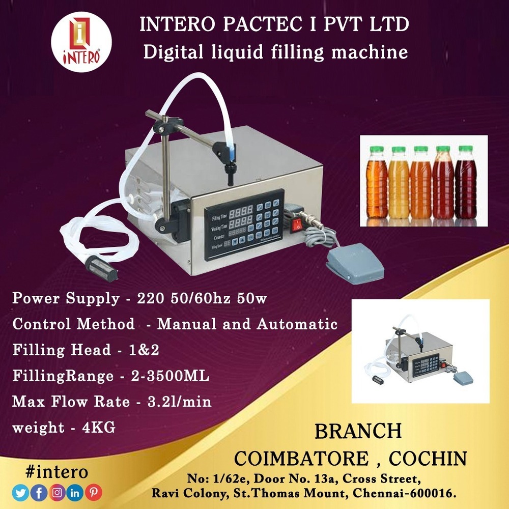 Digital Filling Machine Coimbatore