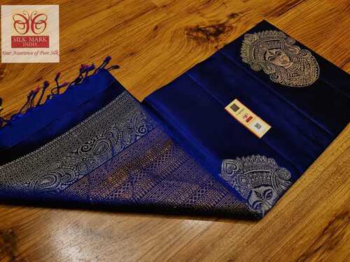 Pure Kanjivaram soft kalamakari  silk saree