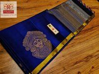 Pure Kanjivaram soft kalamakari  silk saree